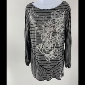 RXB Top Size Large Black, Gray and Silver